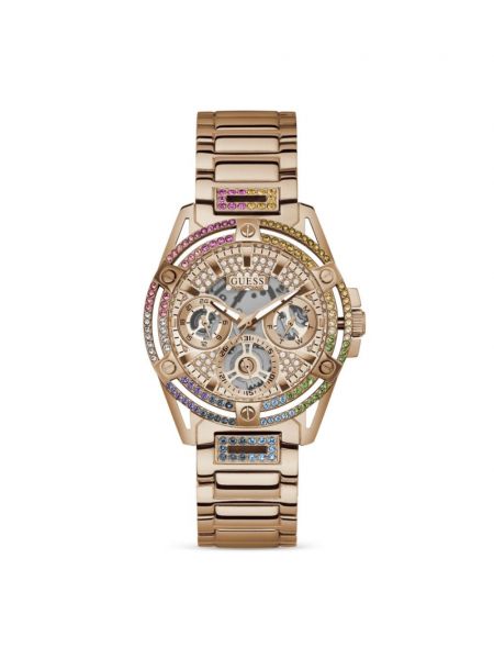 Kronograf izle Guess Usa pembe