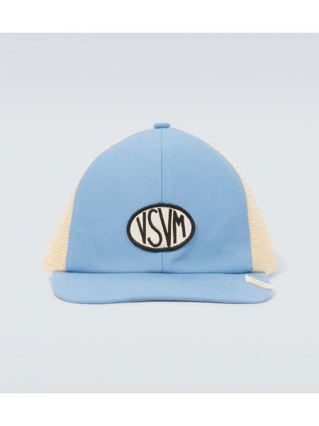 Cappello con visiera di cotone in mesh Visvim blu