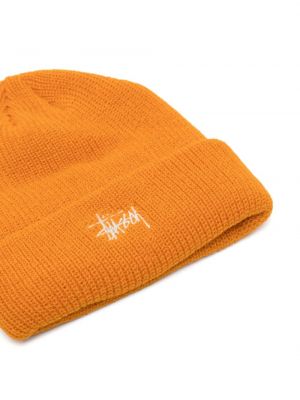 Siuvinėtas kepurė Stüssy oranžinė