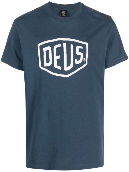 Памучна тениска с принт Deus Ex Machina