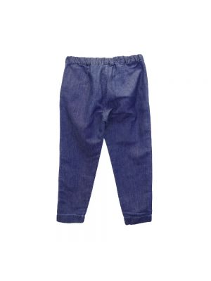 Jeansy bawełniane Max Mara niebieskie