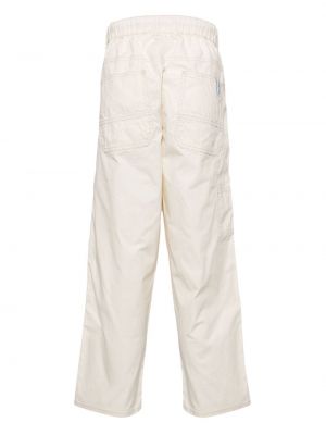 Proste spodnie bawełniane :chocoolate białe