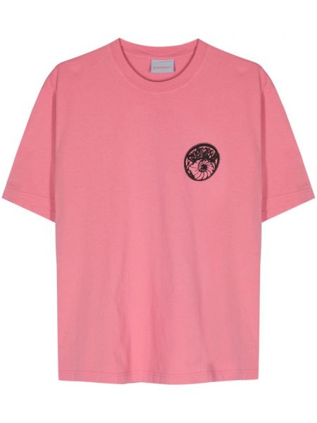 Raštuotas marškinėliai Bluemarble rožinė