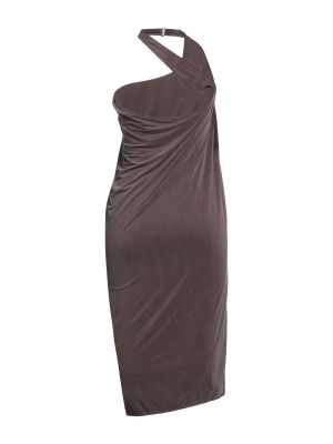 Платье миди Jacquemus коричневое