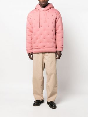 Gesteppter hoodie Closed pink