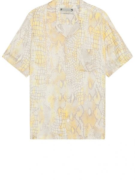 Camisa de ámbar Allsaints amarillo