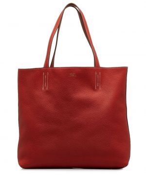 Τσάντα shopper Hermès κόκκινο