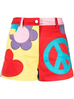 Shorts di jeans Moschino Jeans rosso