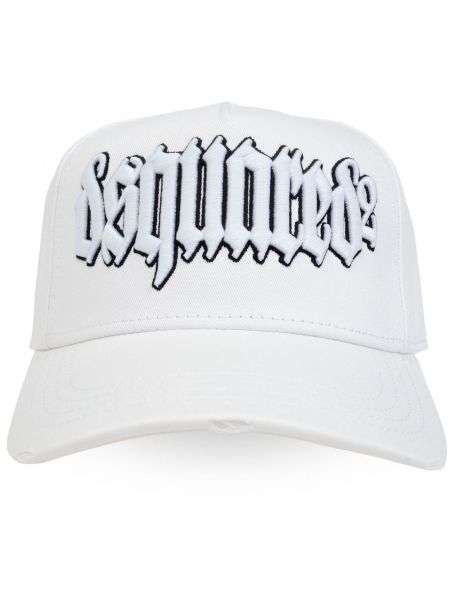 Broderet cap Dsquared2 hvid