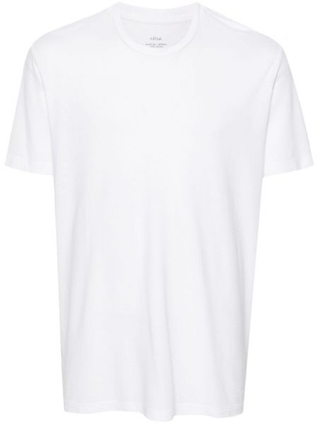 Koszulka bawełniana z okrągłym dekoltem Altea biała