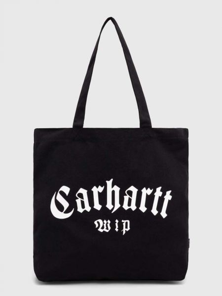 Shopperka bawełniana Carhartt Wip czarna