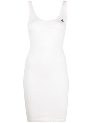 Pletené mini šaty Vivienne Westwood bílé