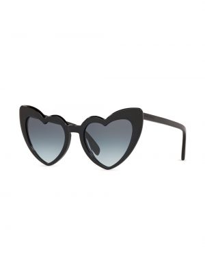 Lunettes de soleil de motif coeur Saint Laurent Eyewear noir