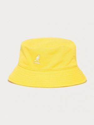 Памучна шапка Kangol жълто
