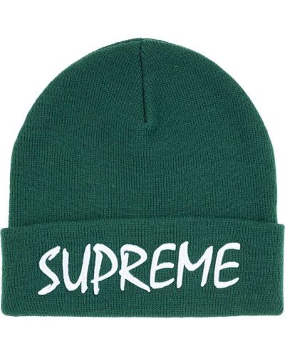 Gorro de punto Supreme verde