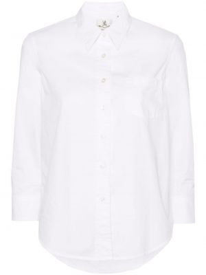 Βαμβακερό πουκάμισο Denimist λευκό