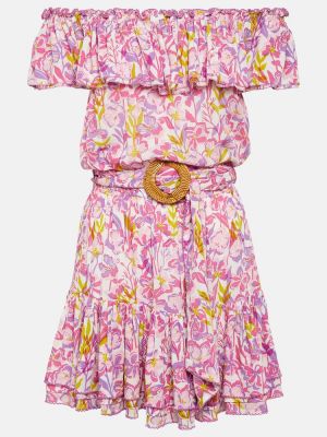 Mustriline kleit Poupette St Barth roosa