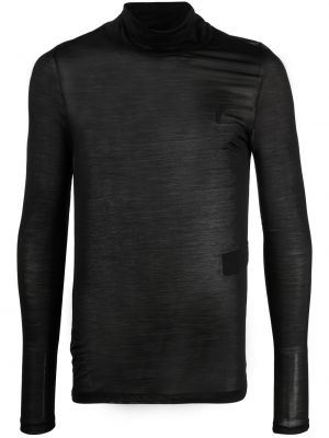 Jedwabny sweter Saint Laurent czarny