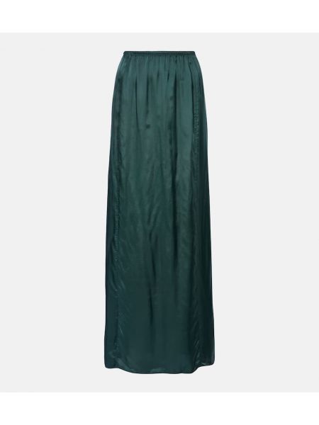 Satin maxi kjol Mm6 Maison Margiela grön