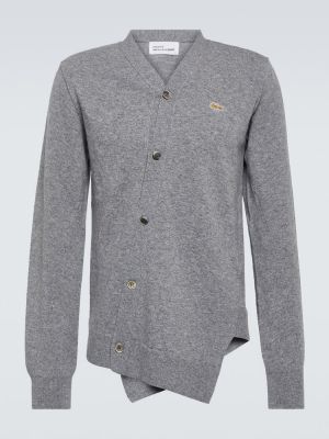 Camicia di lana asimmetrica Comme Des Garã§ons Shirt grigio