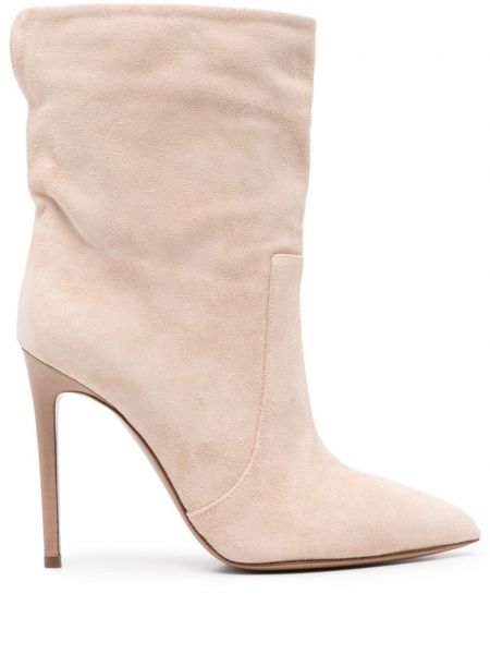 Ankle boots en suède Paris Texas beige