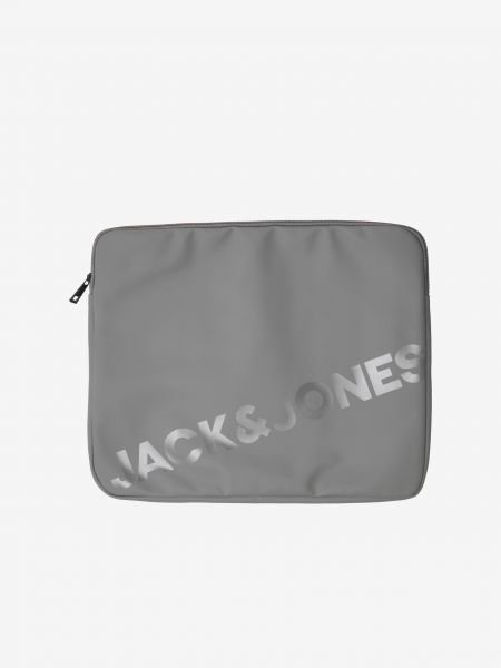 Taška na notebook Jack & Jones sivá