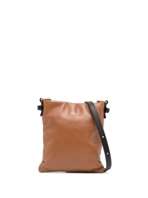 Crossbody väska i läder Sacai brun