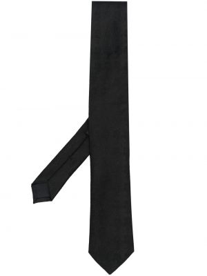 Svilena kravata iz žakarda Karl Lagerfeld črna