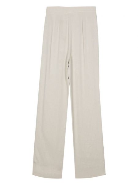 Pantalon droit en jacquard Emporio Armani gris