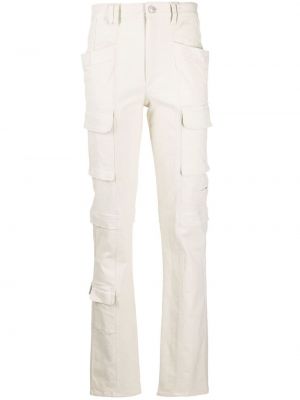 Карго панталони slim Isabel Marant бяло