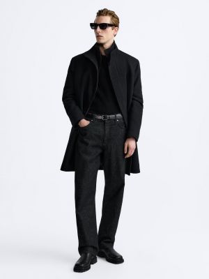 Пальто Zara черное