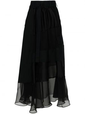 Asymetrické dlouhá sukně Sacai