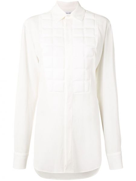 Camisa con botones acolchada Bottega Veneta blanco