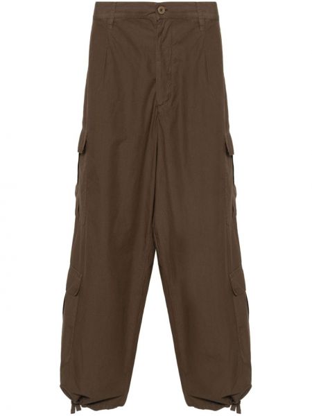 Pantalon cargo en coton Emporio Armani marron