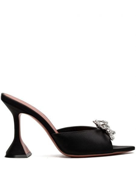 Sandale s kristalima Amina Muaddi crna