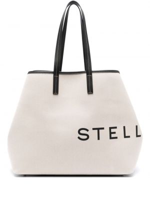 Τσάντα shopper με σχέδιο Stella Mccartney μαύρο