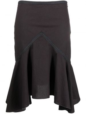 Asymetrické bavlněné sukně Gimaguas černé