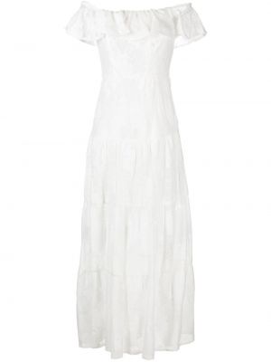 Макси рокля с дантела Liu Jo бяло