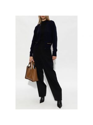 Pantalones de lana Stella Mccartney negro