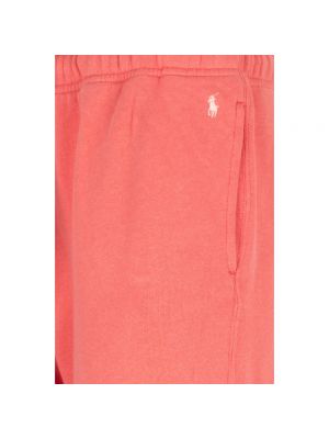 Pantalones de chándal de algodón Ralph Lauren rosa