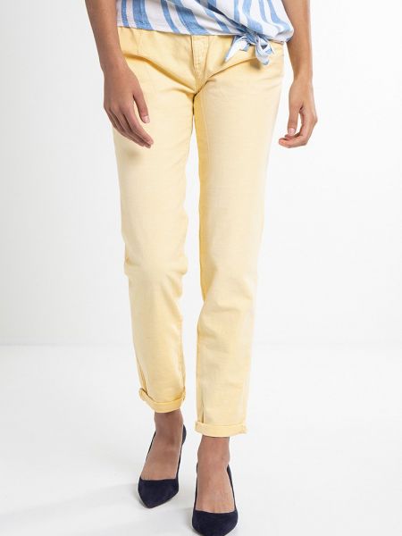 Spodnie Edc By Esprit żółte