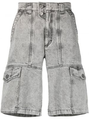 Kratke jeans hlače Marant siva