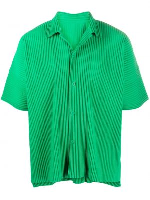 Hemd mit plisseefalten Homme Plissé Issey Miyake grün