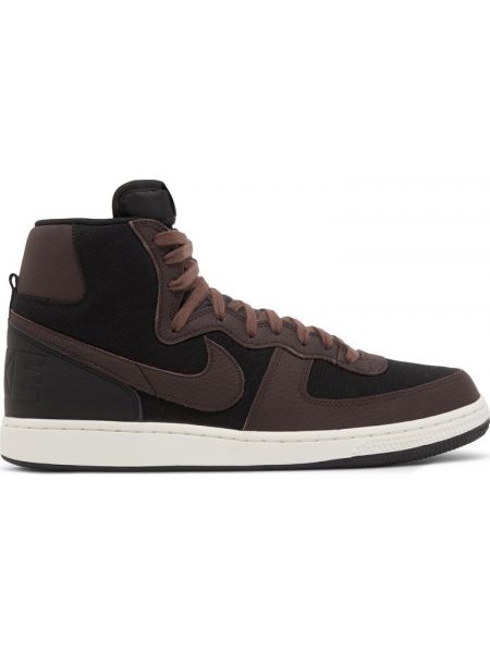 Бархатные кроссовки Nike коричневые