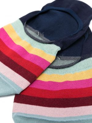 Pruhované bavlněné ponožky Paul Smith modré