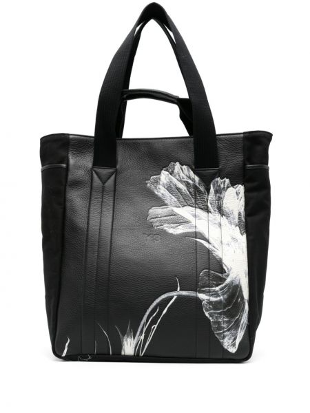 Φλοράλ τσάντα shopper Y-3 μαύρο
