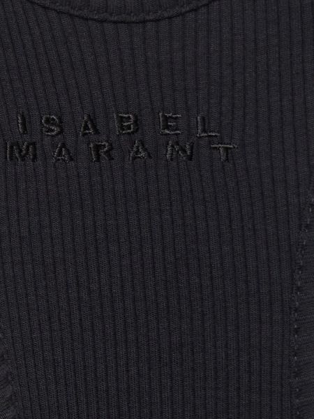 Top di cotone Isabel Marant nero
