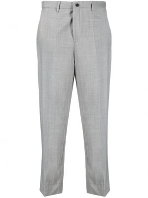 Bavlnené rovné nohavice Briglia 1949 sivá