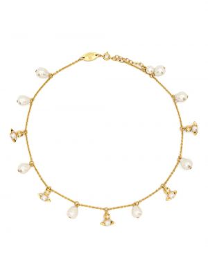 Náhrdelník s perlami Vivienne Westwood zlatý
