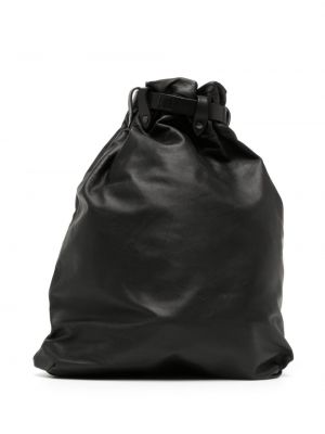 Bőr hátizsák Yohji Yamamoto fekete